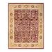 Overton Hand Knotted Wool Vintage Inspired Traditional Mogul Red Area Rug - 8' 1" x 10' 5"