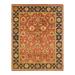 Overton Hand Knotted Wool Vintage Inspired Traditional Mogul Orange Area Rug - 8' 1" x 10' 4"