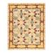 Overton Hand Knotted Wool Vintage Inspired Traditional Mogul Ivory Area Rug - 8' 3" x 10' 3"