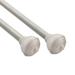 Deco Window 2 Pack Single Curtain Rod with Urn Finials & Brackets Set - 28" to 48", 5/8 Inch Diameter, Nickel - 28 to 48 inches