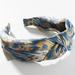 Anthropologie Accessories | Anthropologie Evelyn Knotted Headband- Blue | Color: Blue/Cream | Size: Os