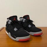 Nike Shoes | 2019 Air Jordan Retro Bred 4 “Black Cement 4” Size 7y/8.5w Comes With Box :) | Color: Black/Red | Size: 7