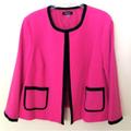 Nine West Jackets & Coats | Nine West Pink And Black Trim Blazer Jacket | Color: Pink | Size: 6