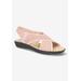 Women's Claudia Sandal by Easy Street in Blush (Size 8 M)