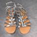 American Eagle Outfitters Shoes | American Eagle Silver Sandals Size 6 New With Tags | Color: Silver | Size: 6