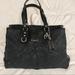 Coach Bags | Authentic Coach Purse - Black Coach Handbag/Satchel W/Removable Crossbody Strap | Color: Black/Silver | Size: Os