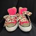 Converse Shoes | Converse Sneakers Little Girls - Pink Rhinestones And Owl Laces | Color: Pink | Size: 11g
