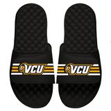 Men's ISlide Black VCU Rams Varsity Stripes Slide Sandals