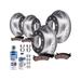 2007-2010 GMC Sierra 3500 HD Front and Rear Brake Pad and Rotor Kit - Detroit Axle