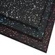 HyGYM Rubber Gym Flooring Interlocking Foam Exercise Mats - Per Square Metre (Black - Red Flakes)