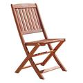 City Supply Center Malibu Outdoor Folding Bistro Chair Set Of 2 Wood in Brown | 37 H x 24 W x 36 D in | Wayfair V04