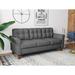Freedom Life 78" Round Arm Sofa Polyester in Gray | 35 H x 78 W x 31 D in | Wayfair FW13082S-GY