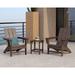 POLYWOOD® Modern Adirondack 3 Piece Seating Group Plastic | Outdoor Furniture | Wayfair PWS699-1-MA