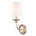 Red Barrel Studio® 1 Light 7.375 In. Modern Gold Sconce Metal in Yellow | 15.375 H x 7.375 W x 7.375 D in | Wayfair