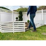 Zippity Outdoor Products Zippity 2 ft. H x 2 ft. W Maui Garden Vinyl Fence Kit (3 Panels) Vinyl in White | 24.5 H x 24 W x 1 D in | Wayfair ZP19065