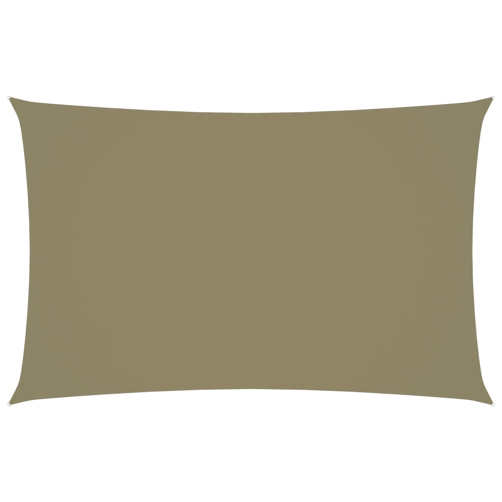 vidaXL Sonnensegel Oxford-Gewebe Rechteckig 5x8 m Beige Image