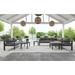 Grayton Gray Aluminum Outdoor Aluminum Loveseat - 61" x 32" x 29"