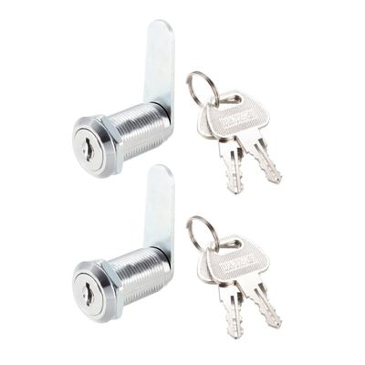 Cam Locks 30mm Cylinder Length Fits Max 7/8-inch Thick Panel Keyed Alike 2Pcs - 30mm Keyed Alike