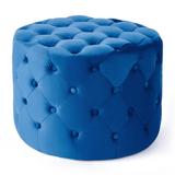 CO-Z 23-In Wide Round Tufted Cocktail Ottoman Velvet Upholstered Seat