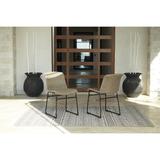 Signature Design by Ashley Amaris Woven Wicker and Metal Chairs (Set of 2) - 18.38" W x 25.5" D x 31.25" H