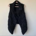 Anthropologie Jackets & Coats | Anthropologie Sleeping On Snow Tavan Mohair Wool Fur Vest Black Size Xs | Color: Black | Size: Xs