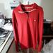 Burberry Sweaters | Burberry Mens Lightweight 1/4 Zip Mock Neck Sweater. Size Medium Mens. Gently U | Color: Red | Size: M