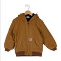 Carhartt Jackets & Coats | Carhartt Neutrals Boys' Hooded Bomber Jacket 3t | Color: Brown | Size: 3tb