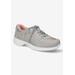 Women's Roadtrip Sneaker by Easy Street in Light Grey Leather (Size 10 M)