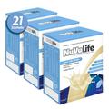NuVu Life, Liquid-Life Shake. High Calorie, High Protein, Nutrient Rich Powdered Drink Mix for Weight Gain or Meal Replacement (Vanilla, 21 Sachets)