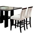 Red Barrel Studio® Set Of 2 Slit Back Design Black & White Beautiful Padded Counter Height Chairs Slit Back Design Kitchen Dining Room Furniture | Wayfair
