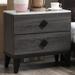 Red Barrel Studio® 2 - Drawer Nightstand Wood in Gray | 23 H x 23 W x 15 D in | Wayfair ED9803148C014310BF79B5E88F454A58