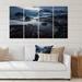 Rosecliff Heights Rocky Coast w/ Mountains During Cloudy Sunset by Ansel Adams - 4 Piece Wrapped Canvas Print Canvas in Blue/Gray | Wayfair