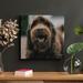 Latitude Run® Black & Brown Long Coated Dog - 1 Piece Rectangle Graphic Art Print On Wrapped Canvas in Black/Brown | 32 H x 32 W x 2 D in | Wayfair