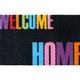 Tapis anti-poussière Happy home en polyamide multicolore - Dim : 40 x 60 cm Pegane