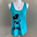 Disney Tops | Disney Surfer Mickey Mouse Graphic Racerback Tank Top | Color: Black/Tan | Size: M