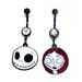 Disney Jewelry | Nightmare Before Christmas Black Belly Ring | Color: Black/White | Size: Various