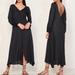 Free People Dresses | Free People Later Days Black Midi Dress Size 6 | Color: Black | Size: 6