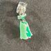 Disney Jewelry | Disney Themed Aladdin Princess Jasmine Emerald Dress Dangle Charm | Color: Green | Size: Os