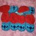 Disney Accessories | Disney Stitch Faux Fur Slipper Socks Size 4-10 | Color: Blue/Red | Size: 4-10