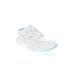 Women's Stability Walker Sneaker by Propet in White Light Blue (Size 9 1/2 M)