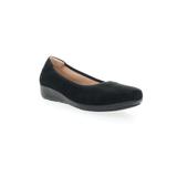 Women's Yara Leather Slip On Flat by Propet in Black Suede (Size 11 M)