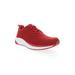 Women's Tour Knit Sneaker by Propet in Red (Size 7.5 XW)