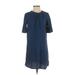 Old Navy Casual Dress - Shift: Blue Print Dresses - Women's Size X-Small Petite