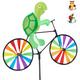 Relaxdays - Windrad Schildkröte, Gartenstecker in tierischem Design, Kinder, Balkon oder Terrasse,