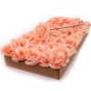 8" Stems Silk Artificial Flowers Peach Rose Picks - 50Pcs - Peach Rose