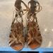 Jessica Simpson Shoes | Jessica Simpson Gladiator Leather Sandals Size 7 1/2 | Color: Tan | Size: 7.5