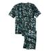 Men's Big & Tall Lightweight Cotton Novelty PJ Set by KingSize in Camo (Size L) Pajamas