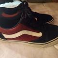 Vans Shoes | Maroon / Black. 7 1/2 Vans Leather | Color: Black | Size: 7.5