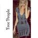 Free People Dresses | Free People Rich In Embroidery Bodycon Dress Size Xs | Color: Gray | Size: Xs
