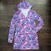 Lilly Pulitzer Dresses | Lilly Pulitzer Rylie Cover Up Dress W Hoodie Navy Lobstah Roll Sz S | Color: Blue/Pink | Size: S